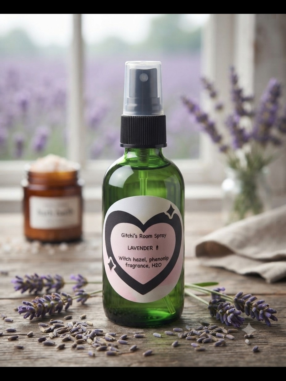 Lavender Room Spray - Lavender Scent (Green Bottle)